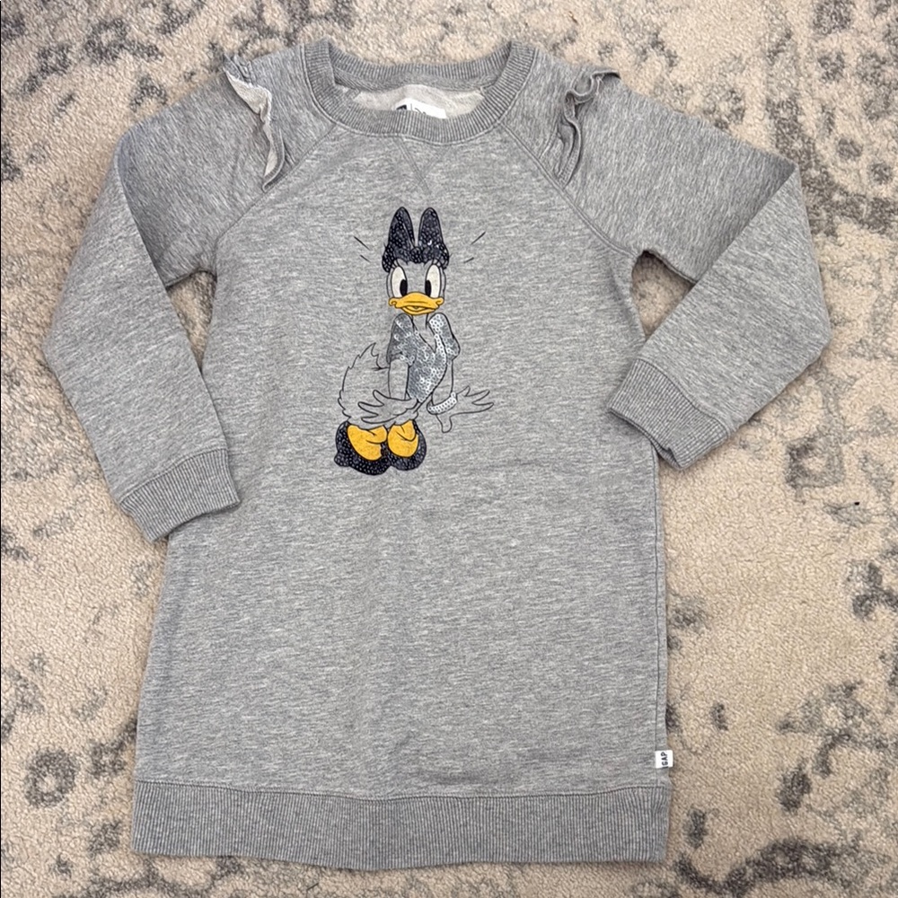 Gray Kids Daisy Duck Sweatshirt dress